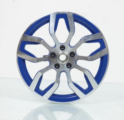 blauwe aluminium poelie voor peugeot 103 mvl bromfiets nieuwe bromfiets