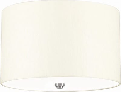 Landelijke Plafondlamp - Steady Lighting - Metaal - Landelijk - E27 - L: 35.6cm - Voor Binnen - Woonkamer - Eetkamer - Zilver