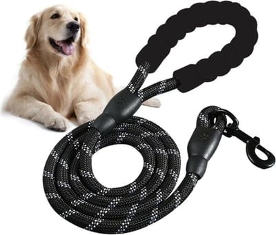 Reflecterende Hondenriem - Stevige Nylon hondenlijn - Riem voor Honden - Honden Riem met Soft Handvat - 150CM - LOUZIR