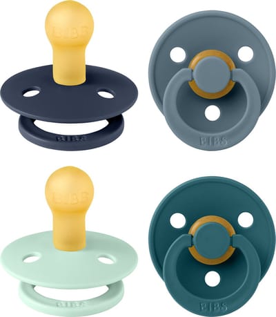 BIBS Colour Fopspeen - 0-6 mnd - 4-pack - Deep Space/Petrol/Nordic Mint/Forest Lake