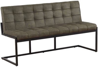 Eetkamerbank 160cm Vito donkergroen microvezel eetbank