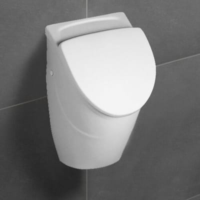 Villeroy & Boch O.novo Suction Urinal Compact, for lid, with target object, inlet concealed 75570601
