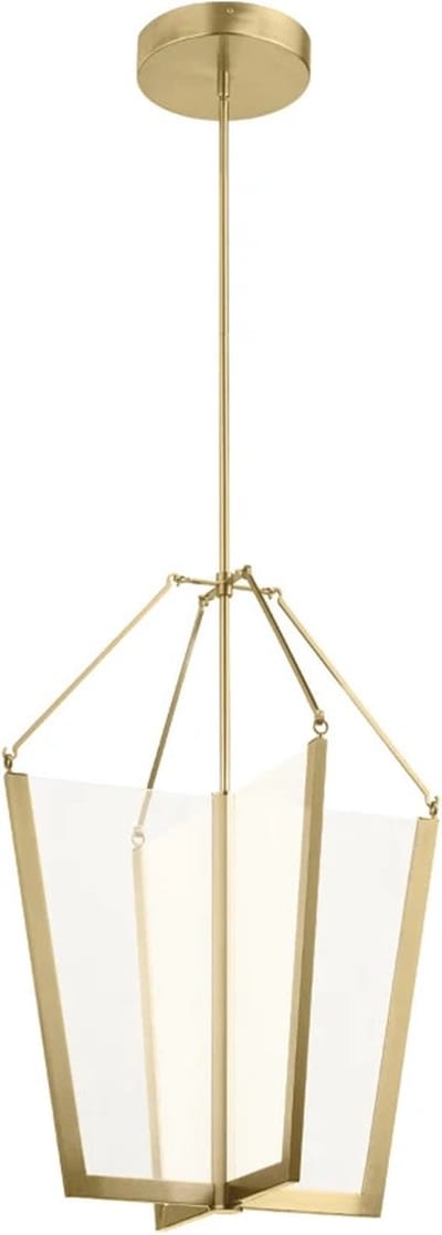 Kichler LED Hanglamp Calters | 72.3W 3000K 4461Lm 830 | Champagne Gold