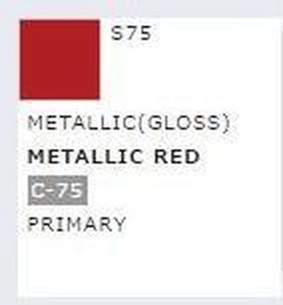 Gunze S-075 - Mr. Color Spray 100 ml Metallic Red - Spuitbus voor Plastic Modelbouw
