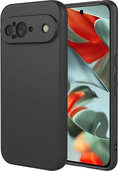 Casemania Hoesje Geschikt voor Google Pixel 9 - Zwart -Siliconen Back Cover