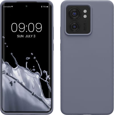 kwmobile telefoonhoesje geschikt voor Motorola Edge 40 - Hoesje met siliconen coating - Smartphone case in lavendelgrijs