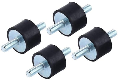 Dailygoods- Rubber Mount Schokdemper - Trillingsdempers - Antitrilling - Dempingselement - 4x Rubberen Steunen - Geschikt voor Luchtcompressoren - Trillingsdemper