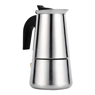 Unyqoos® Roestvrijstalen espressomachine voor 9 kopjes met inductiecompatibiliteit