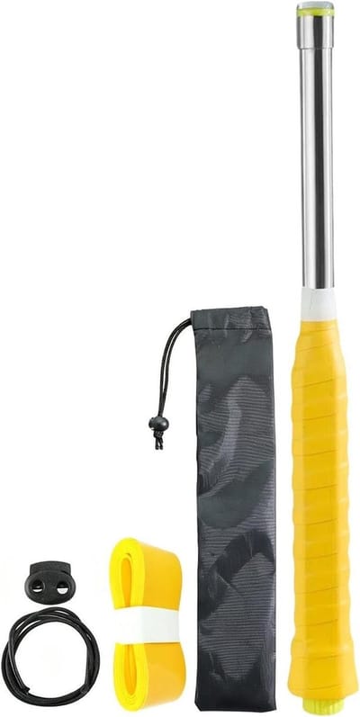 Badminton Trainer - Swing Oefening - Slag Verbeteren - Verstelbare Intensiteit - 35 x 4 cm - Zwart