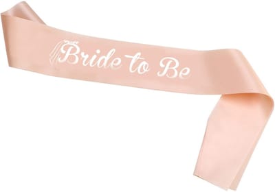 Allecto - Bruid Om Sash - Kip Party Sash - Herinneringen maken - Roségoud - Vrijgezellenfeest Accessoire - Bruid Kip Do - Voor de bruid - Sash voor...