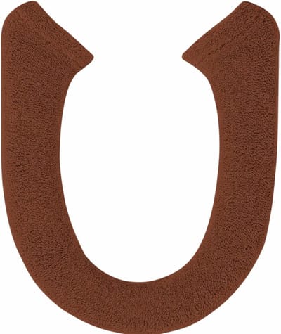 Toiletbrilhoes Zacht - Stoelhoes Wasbaar - Badkamer Comfort - Rekbare Universele Pasvorm - Koffie