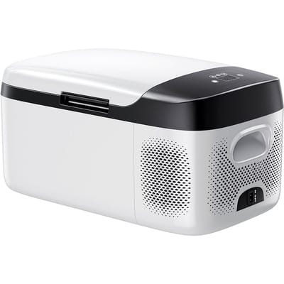 Réfrigérateur de voiture, Compresseur Électrique Refroidisseur DC 12/24V AC100-240V, -20°C à 20°C Réfrigérateur de voiture avec contrôle APP, Congélateur de voiture 15L pour camping-cars, Campings,