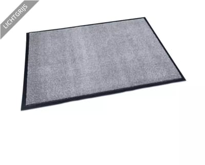 Benson Schoonloop deurmat - absorberend en slipvast - 90 x 150 cm - lichtgrijs