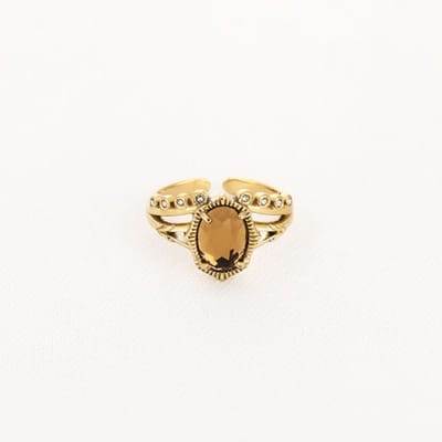 Bijoutheek Ring (Sieraad) Vintage Brown