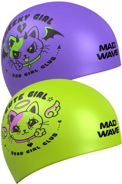 Madwave Cuties Reversible Junior Zwembadmuts Paars
