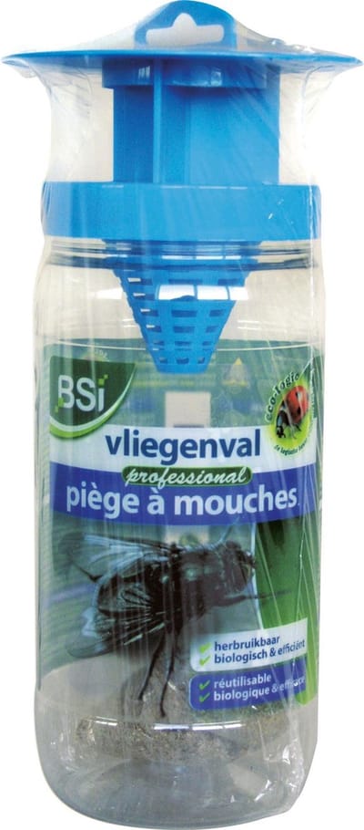 BSI Vliegenval Professional - Herbruikbaar & Biologisch - Vangt Tot 20.000 Vliegen