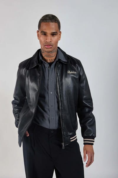 Black leather SPARK CARAT S(46)