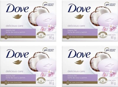 Dove Zeep – Coconut 4 x 90 gr (12 stuks).