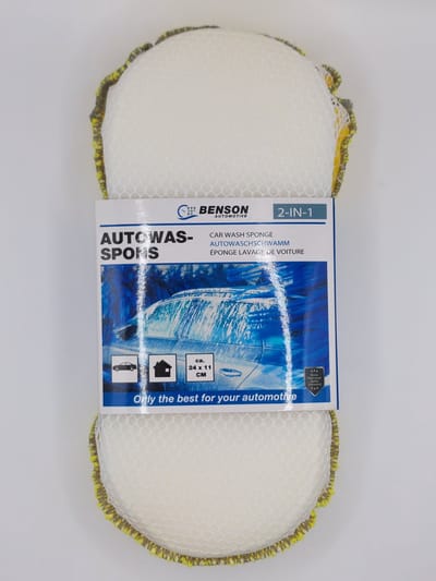 Autospons Benson - autowassen - spons 2 in 1 - groot formaat - Mezzo goodies