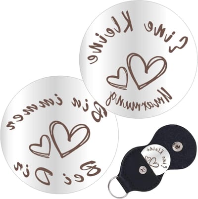 Pocket Hug Geluksamulet met Leren Etui, Cadeaus voor Vrouwen, Kleine Cadeaus, Moeder Cadeau, Opkikker Cadeaus, Geluksbrenger, Eerste Schooldag voor Gezinnen, Jongens, Patiënten
