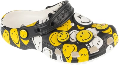 Crocs Classic Smiley Clog K, Kinderen, Zwart, Slippers, maat: 32/33