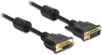 Delock - DVI-D Beeldscherm Verlengkabel - zwart - 2 meter