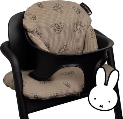 Stoelverkleiner Ukje-Nijntje - Geschikt voor Cybex Lemo Kussenset - Kinderstoel Verkleiner - Perfecte Pasvorm - Zachte wafelstof - 3 Delig - Extra dik - Nijntje wafelstof