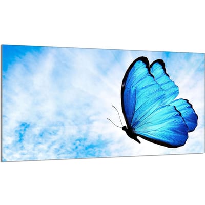 TMK ArtDeko - Serie Motyl - Glazen Beschermplaat - 90x52 cm - Voor Alle Soorten Kookplaten