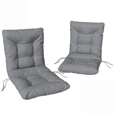 Outsunny Outdoor Zitkussen-Polyester, PP-katoen-120L x 50B x 8H cm-Lichtgrijs