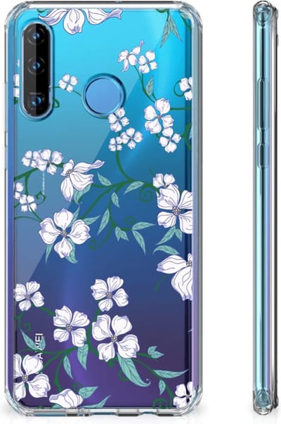 Huawei P30 Lite Uniek Case Blossom White