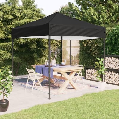 Partytent Opvouwbaar - Paviljoen Feesttent - Feest Buiten - UV- en Waterafstotend - 3 x 3 m - Zwart