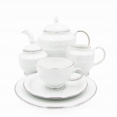 Bogucice Minos Platlin Theeservies & Koffieservies 21 Delen voor 6 Personen