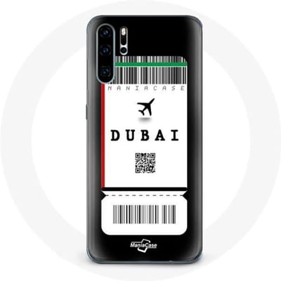 Coque pour Huawei P30 Billet d'avion Dubai