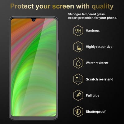 Cadorabo 3x Screenprotector geschikt voor Honor PLAY 9A - Beschermende Pantser Film in KRISTALHELDER - Getemperd (Tempered) Display beschermend glas in 9H hardheid met 3D Touch