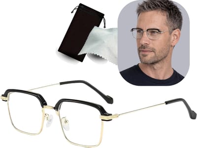 NEIL Computerbril Blauw Licht – Blauwlichtfilter Bril / Beeldschermbril / Schermbril – Anti Blue Light Bril voor PC, Laptop & Smartphone – Heren & Dames – Inclusief Etui & Doekje