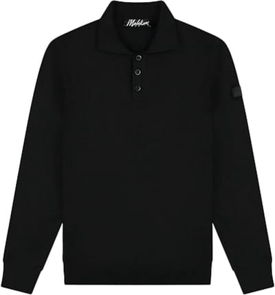 Malelions Knitted Long Sleeve Polo
