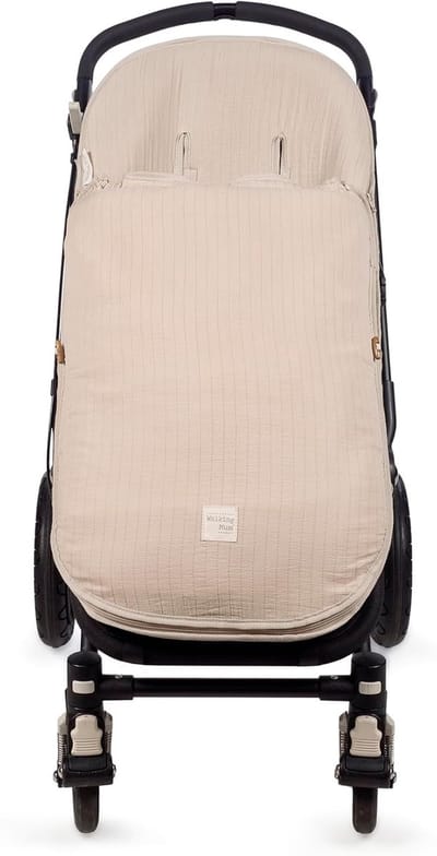 Baby Voetenzak - Baby Slaapzak - Kinderwagen Comfort - Gerecycled Katoen - 47 x 90 cm - Abrikoos