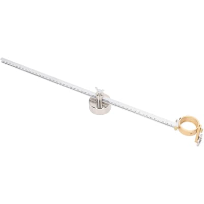 Guide Cercle Torche Coupeur Plasma Échelle Claire 50cm Réglable Alliage d'Aluminium Roue Guide Rouleau de Coupe Compas