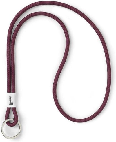 Copenhagen Design - Pantone - Sleutelhanger met Koord - Keycord - Bordeaux