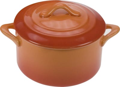 Cosy & Trendy Orange Ovenschotel Met Deksel - Rond - 0L2 - Ø 10 cm x 5 cm