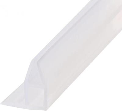 Stijlvolle frameloze glazen douchedeur - Handige deurbodem afdichtstrip - Geschikt voor 10 mm glas - Effectieve 11 mm druppelrail - Bad douche scherm deurafdichting - 2 meter lang - Wit