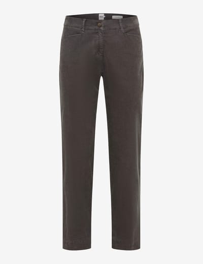Brax Dames Flatfrontbroek  Style MARA S SMOKE GREY, donkergrijs, maat 32
