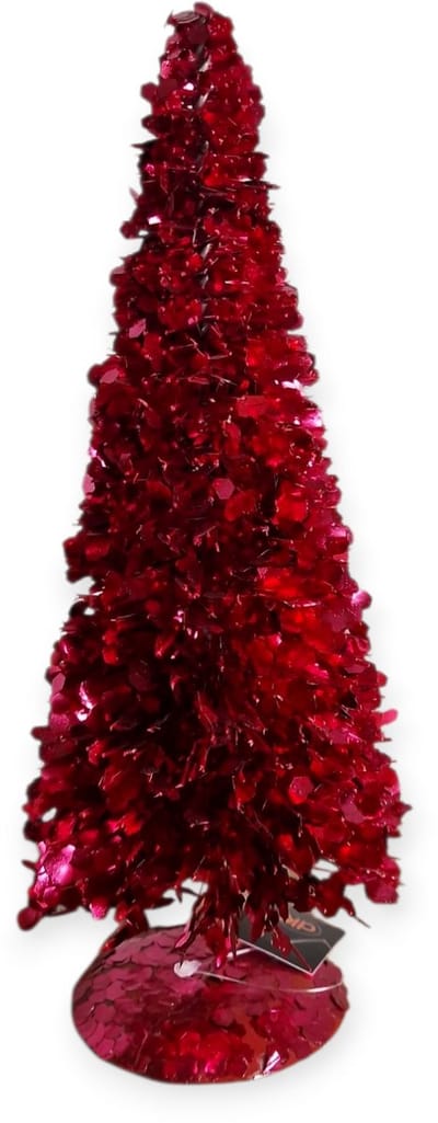 Daan Kromhout - Kerstboom - Decoratieve Kerstboom - Fuchsia - Met Pailletten - 11x30cm