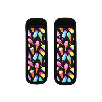 DW4Trading IJsjeshouders IJslolly Houder Neopreen met Vrolijke Kleuren Set van 2 Stuks