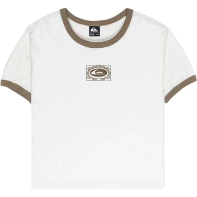 Dames-T-shirt Quiksilver Ringer