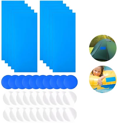 Dailygoods- Reparatiepleister 40 Stuks - Reparatieset Luchtbed - Zwembadpatch - Opblaasbaar Speelgoed - Tenten - Eenvoudig Zelfklevend