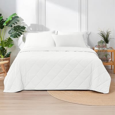Sleep Comfy - Cooler Series - Katoen Zomer Dekbed | 140x220 cm - Anti Allergie, Katoen en Fris - Eenpersoons Dekbed- Ventilatie - Zomerdekbed