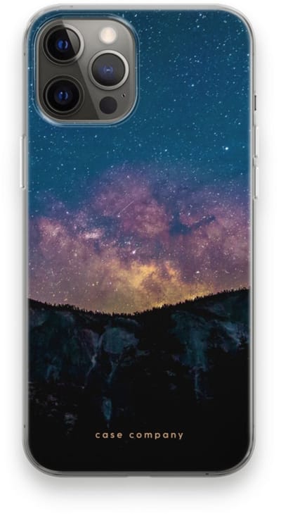 Case Company® - Hoesje geschikt voor iPhone 12 Pro Max hoesje - Travel to space - Soft Cover Telefoonhoesje - Bescherming aan alle Kanten en Schermrand