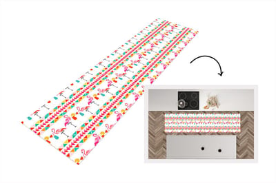 Keukenloper - Loper keuken - Flamingo - Zomer - Cocktail - Patroon - 200x50 cm - Keukenloper vinyl