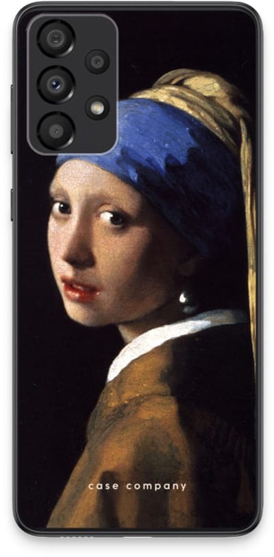 Case Company® - Hoesje geschikt voor Samsung Galaxy A33 5G hoesje - The Pearl Earring - Soft Cover Telefoonhoesje - Bescherming aan alle Kanten en Schermrand
